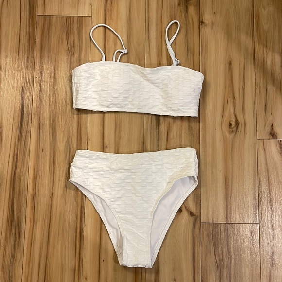 White high waist bikini NEVER WORN - Picture 1 of 5